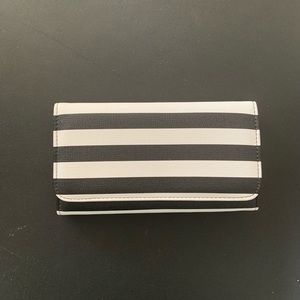Black and White Stripped Wallet, Unused